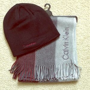 Brand New Calvin Klein Beanie & Scarf Set